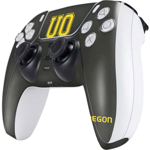 University of Oregon UO on Green PS5 Controller Skin